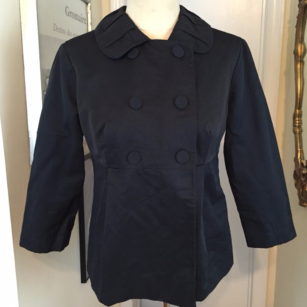 Mossimo Black Jacket Stretch L Double Breasted - image 1